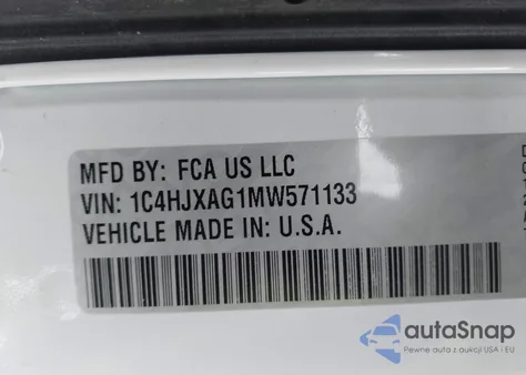2021 Jeep Wrangler Sport S 4X4 from USA, damaged, VIN 1C4HJXAG1MW571133